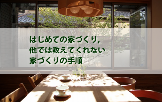 他では教えてくれない家づくりの順序